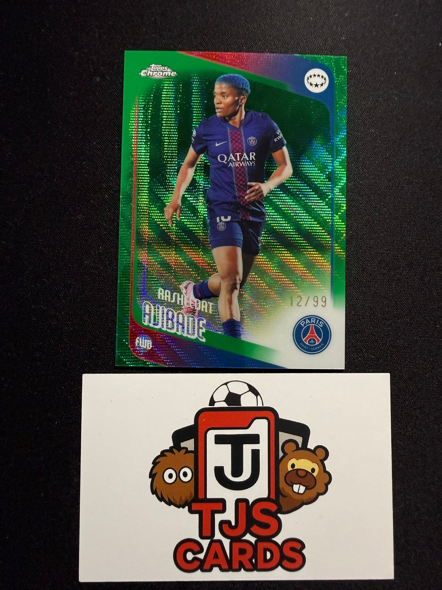 Rasheedat Ajibade - Green Wave /99 - TOPPS Chrome UWCL 2025/26