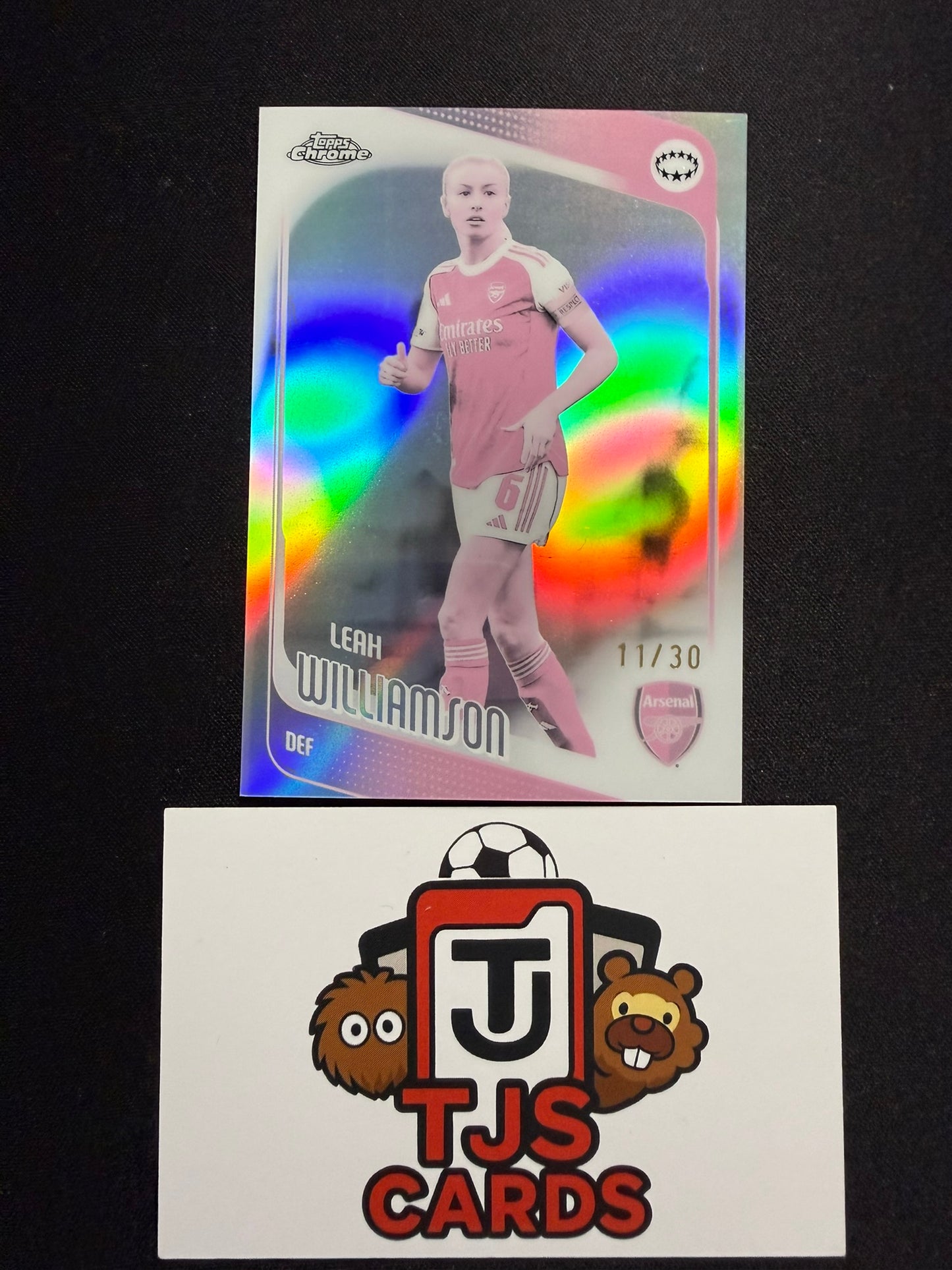 Leah Williamson - Pearl /30 - TOPPS Chrome UWCL 2025/26
