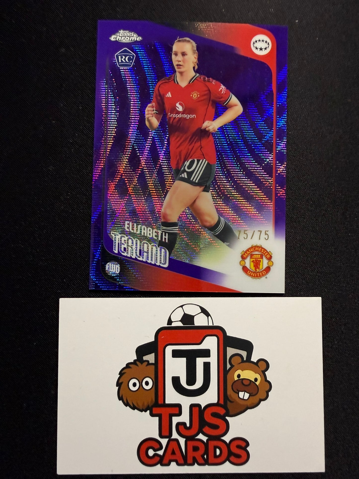 Elisabeth Terland - Rookie Purple Wave /75 - TOPPS Chrome UWCL 2025/26