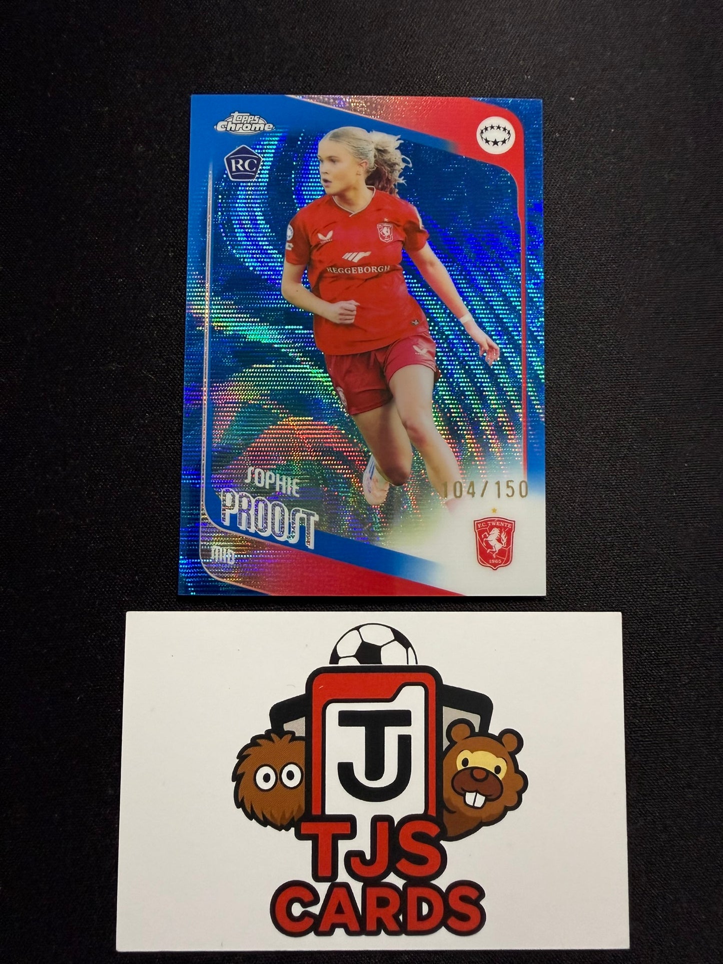 Sophie Proost - Rookie Blue Wave /150 - TOPPS Chrome UWCL 2025/26