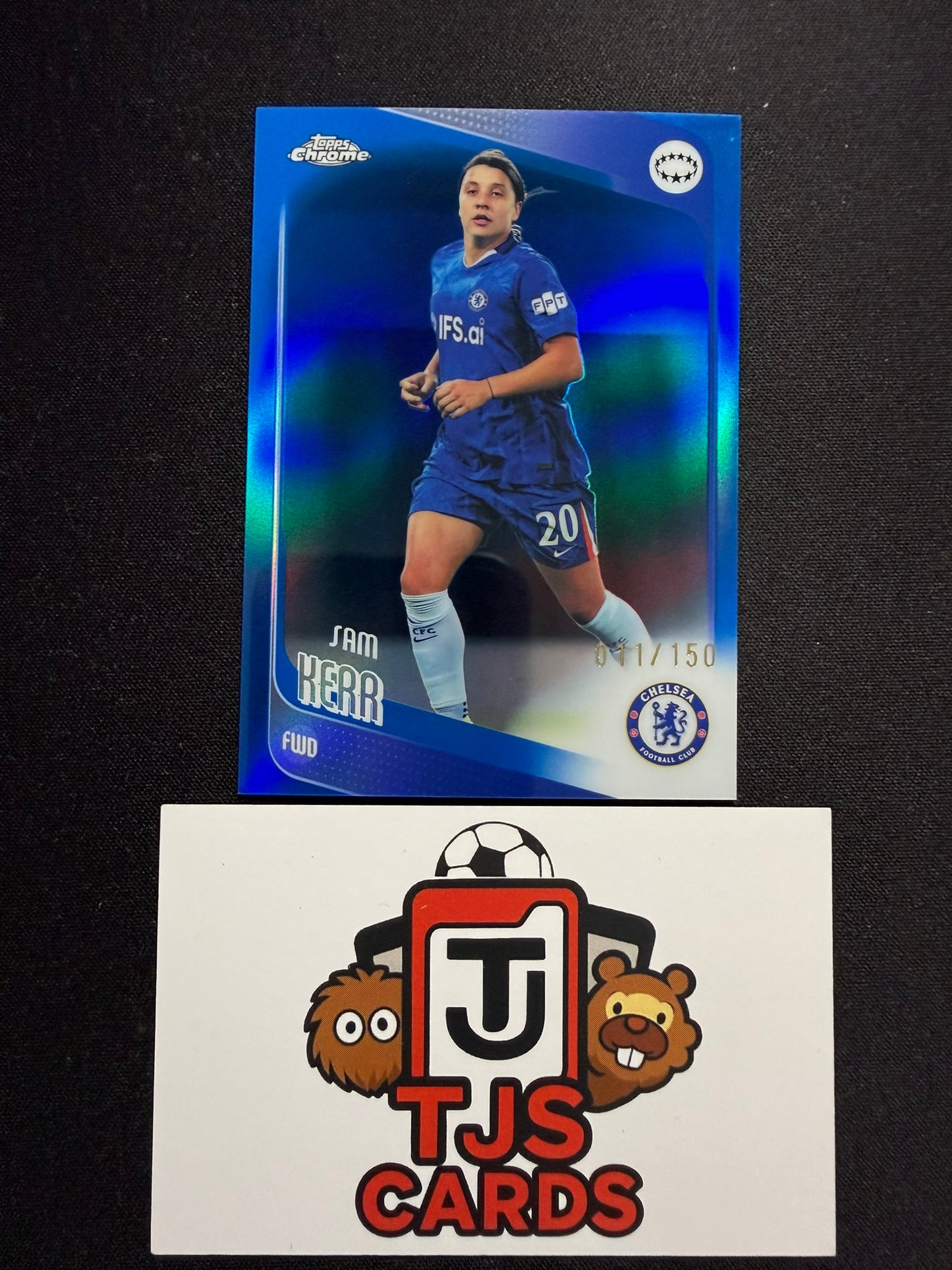 Sam Kerr - Blue /150 - TOPPS Chrome UWCL 2025/26
