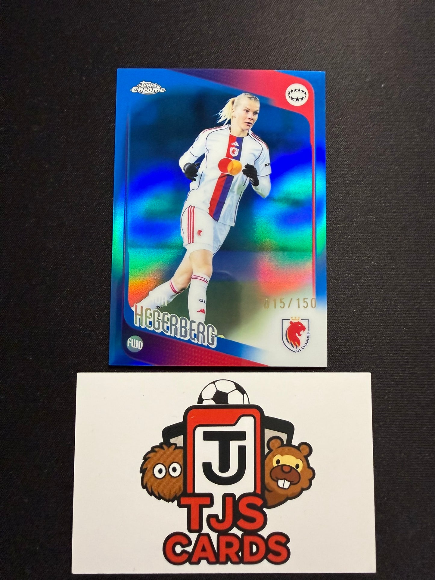 Ada Hegerberg - Blue /150 - TOPPS Chrome UWCL 2025/26