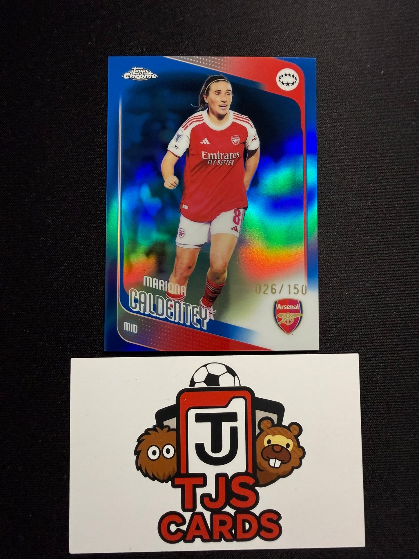 Mariona Caldentey - Blue /150 - TOPPS Chrome UWCL 2025/26
