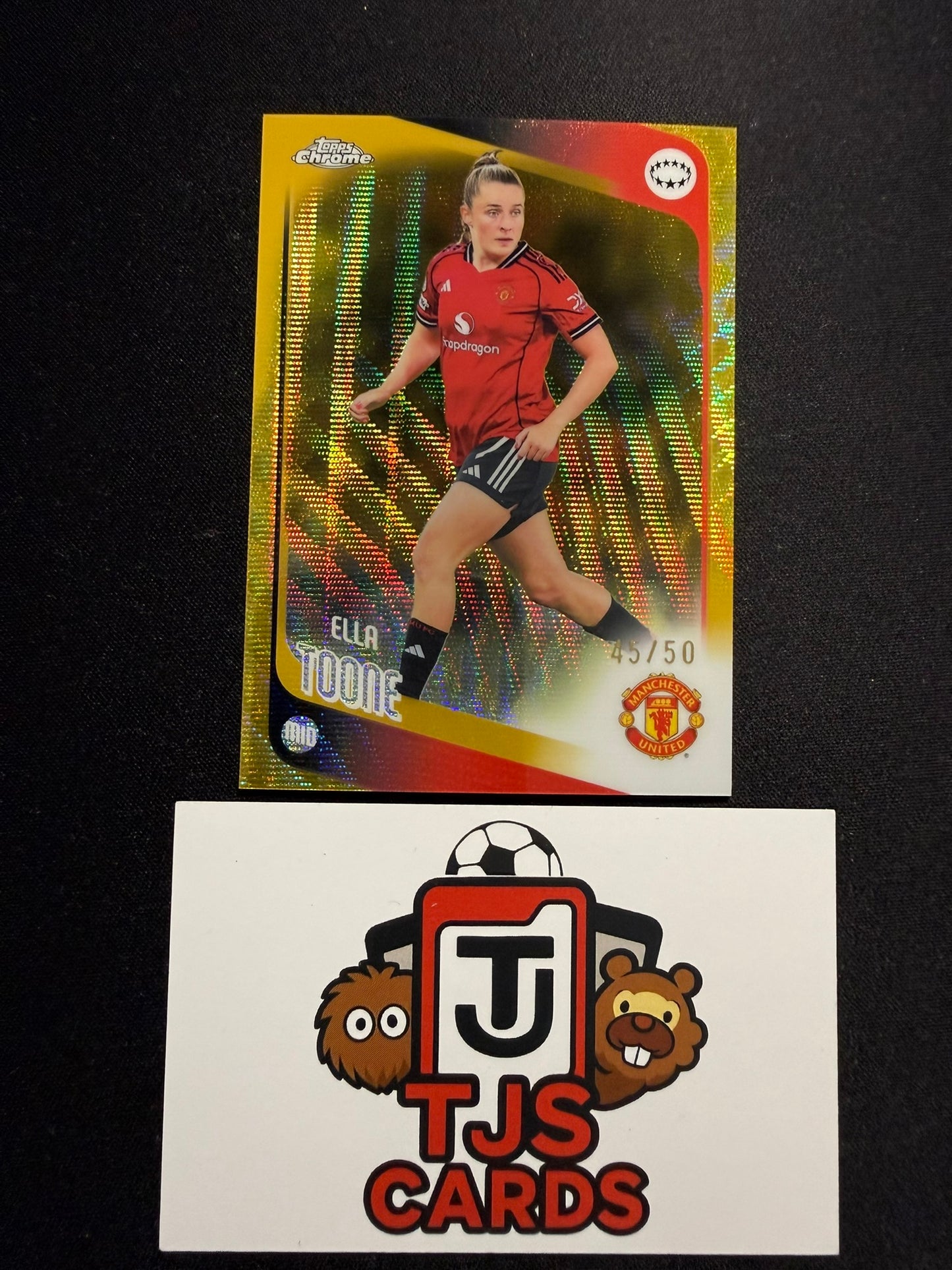 Ella Toone - Gold Wave /50 - TOPPS Chrome UWCL 2025/26
