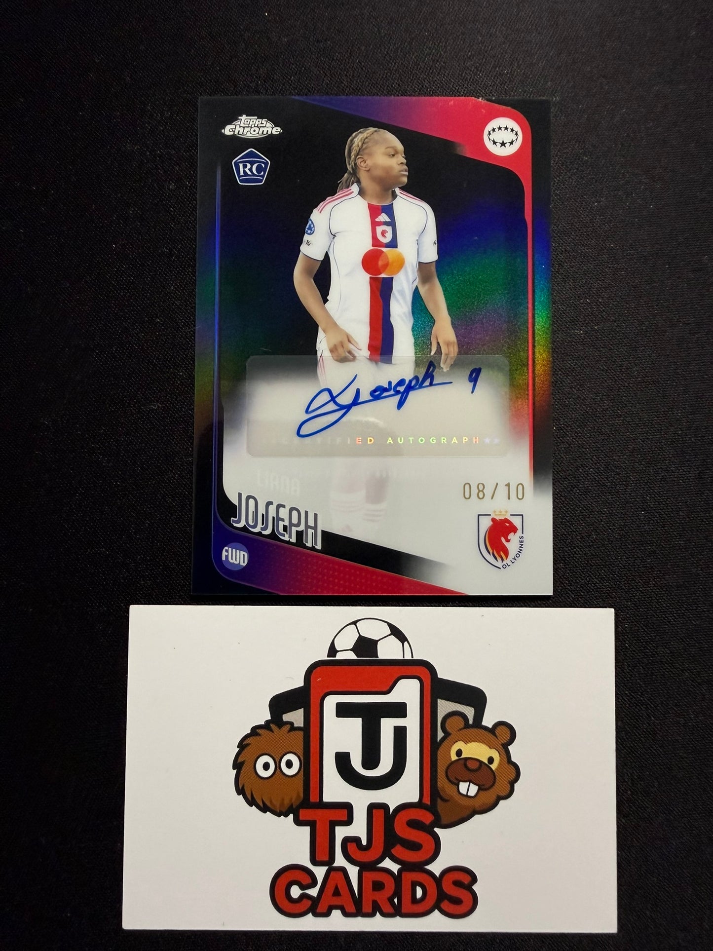 Liana Joseph - Rookie Black Auto /10 - TOPPS Chrome UWCL 2025/26