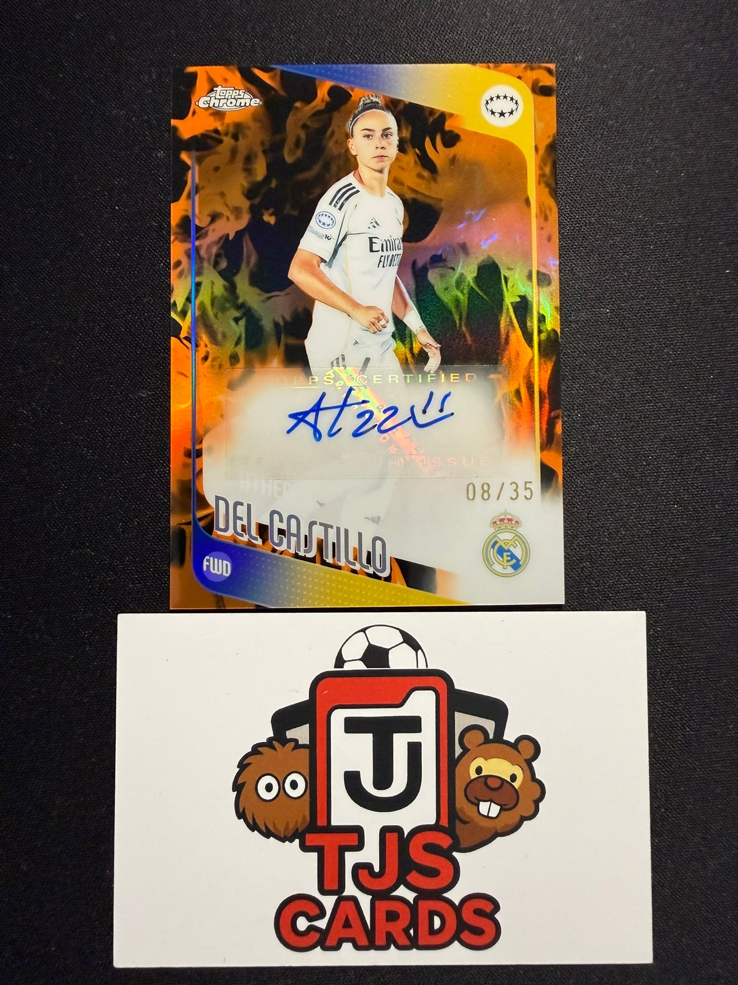 Athenea Del Castillo - Inferno Auto /35 - TOPPS Chrome UWCL 2025/26