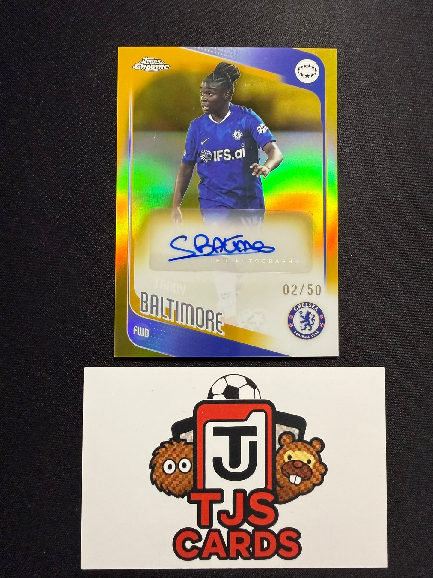 Sandy Baltimore - Gold Auto /50 - TOPPS Chrome UWCL 2025/26