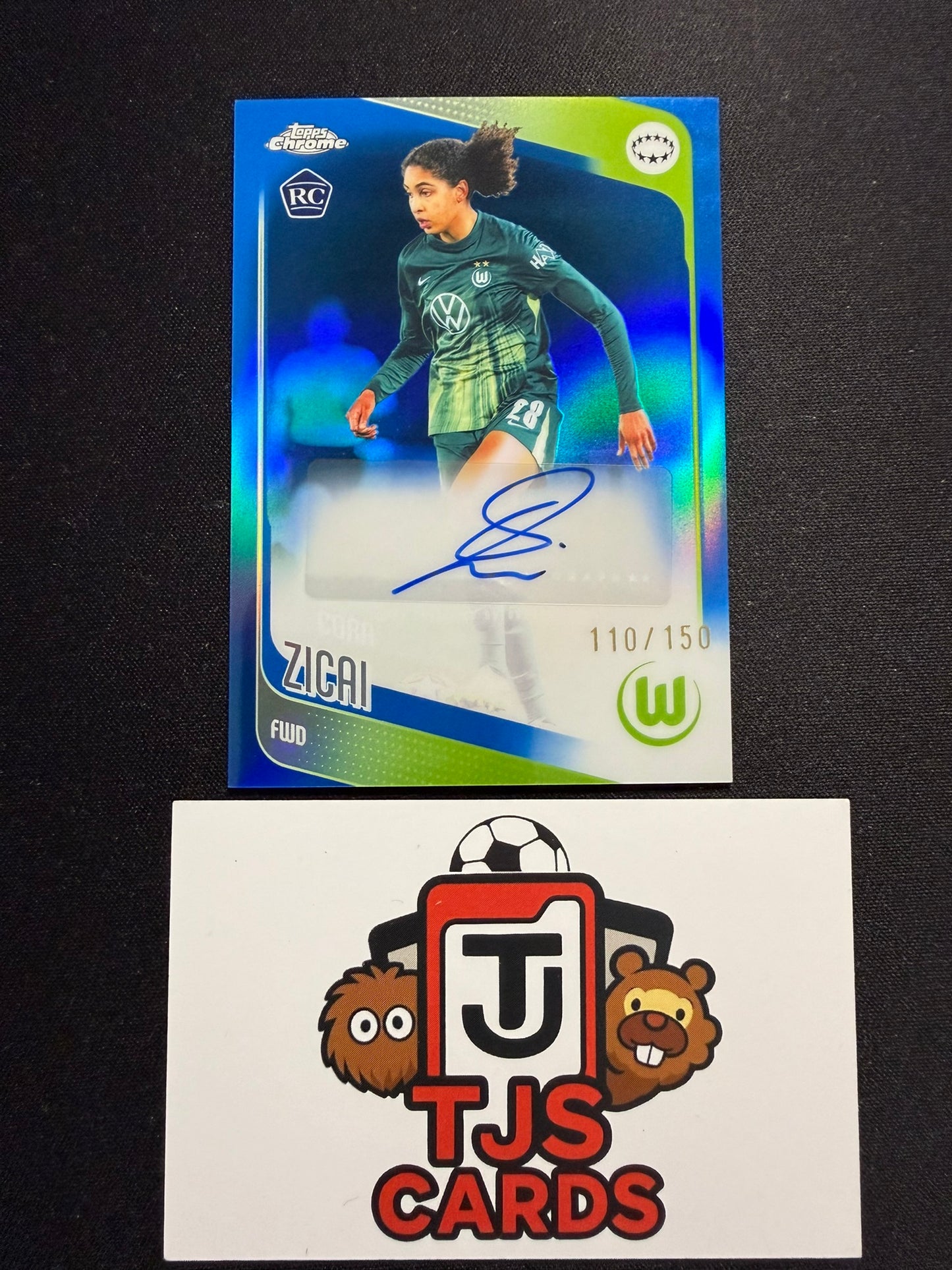 Cora Zicai - Rookie Blue Auto /150 - TOPPS Chrome UWCL 2025/26