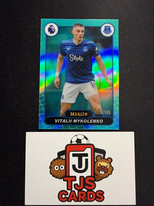 Vitalii Mykolenko - Aqua /199 - TOPPS Merlin Premier League 2026