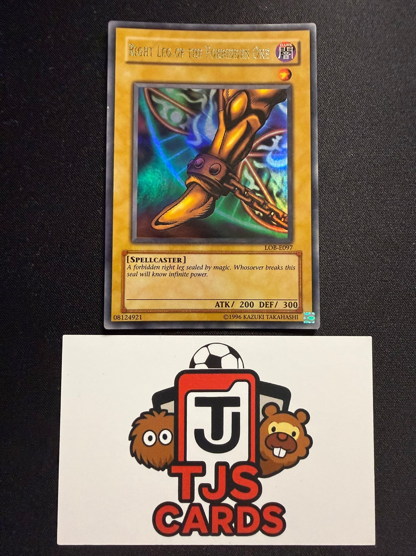 Right Leg Of The Forbidden One - Ultra Rare LOB-E097 - LP - YuGiOh