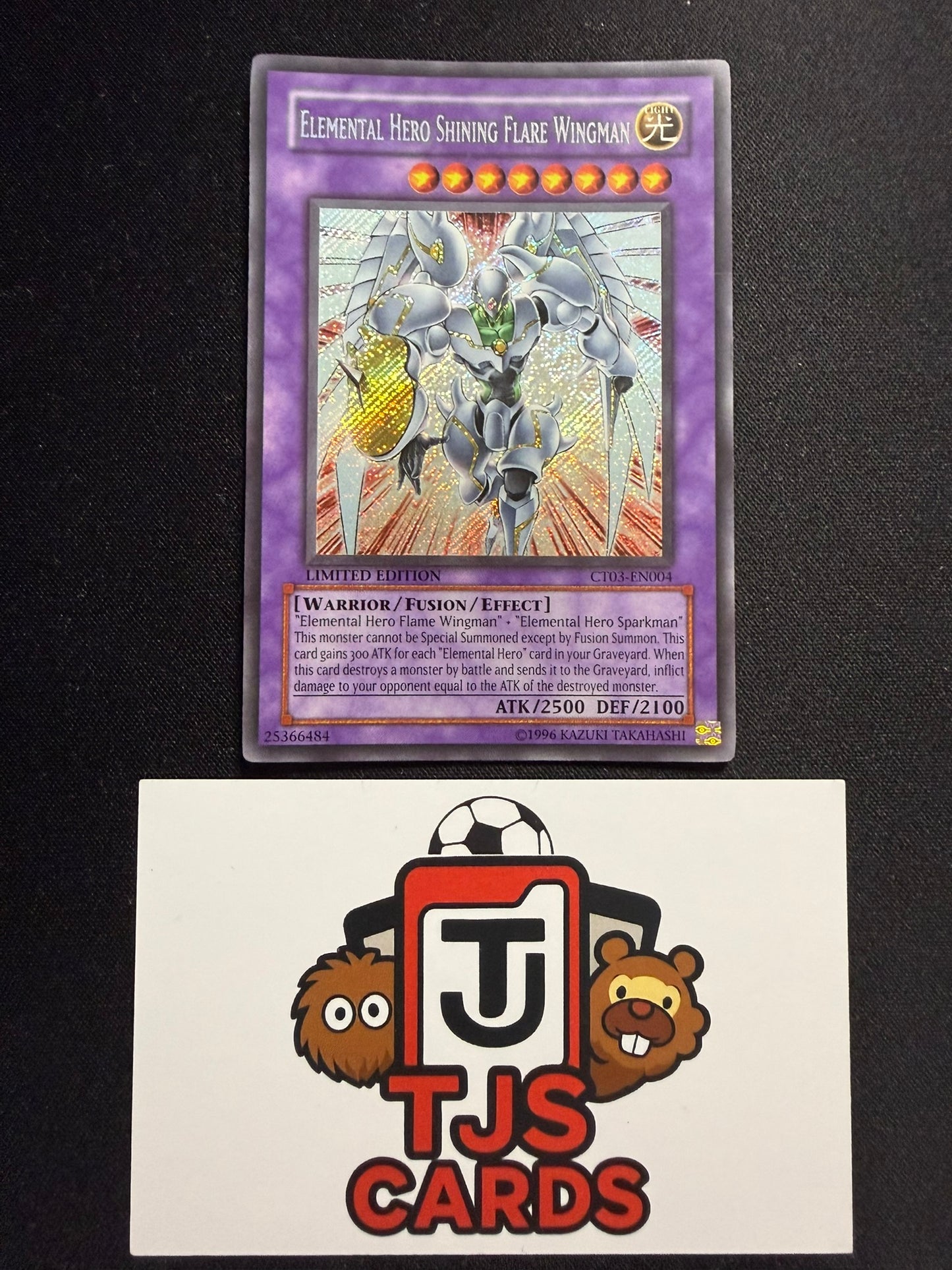 Elemental Hero Shining Flare Wingman - Secret Rare Limited Edition CT03-EN004 - YuGiOh