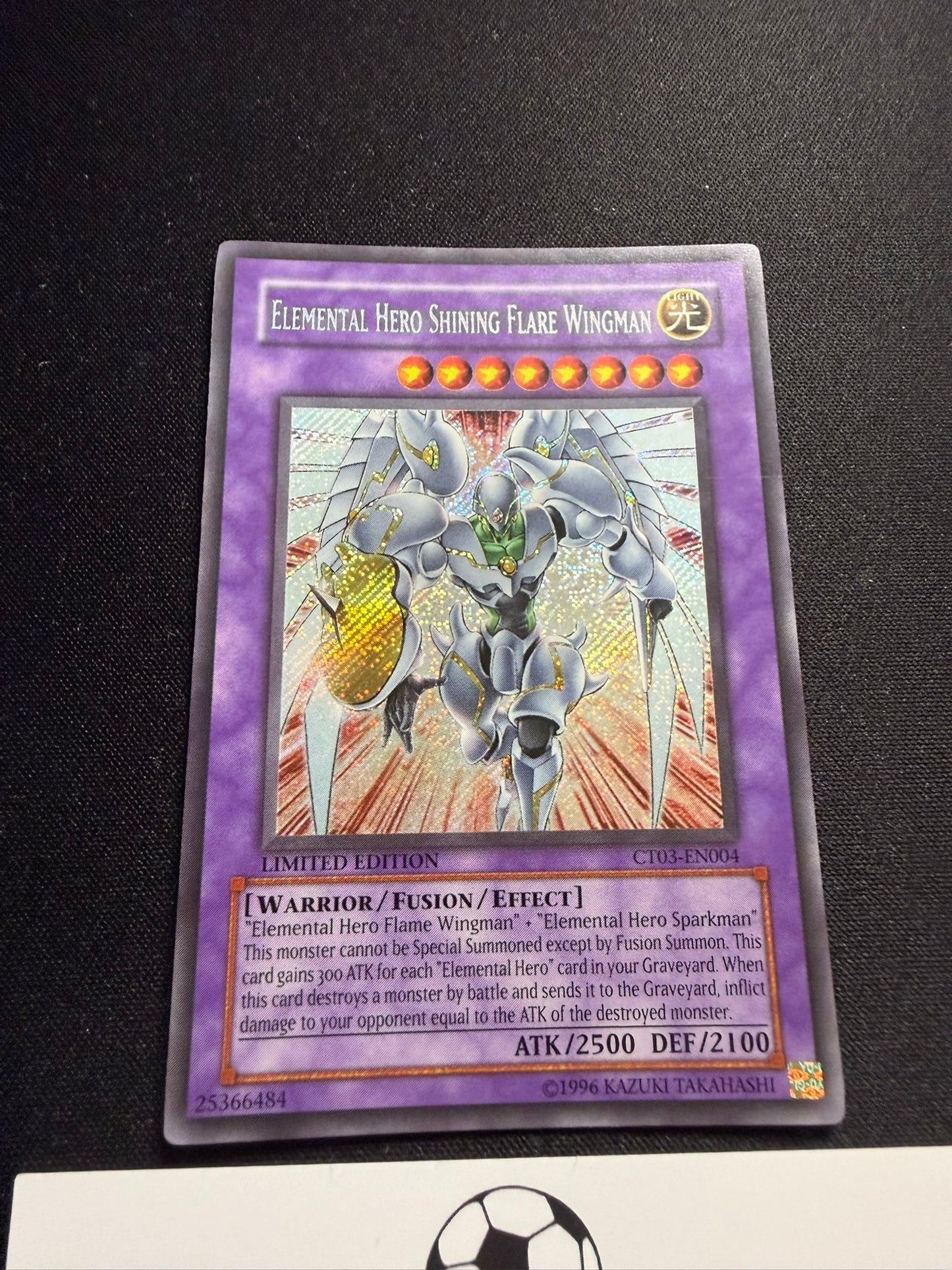 Elemental Hero Shining Flare Wingman - Secret Rare Limited Edition CT03-EN004 - YuGiOh