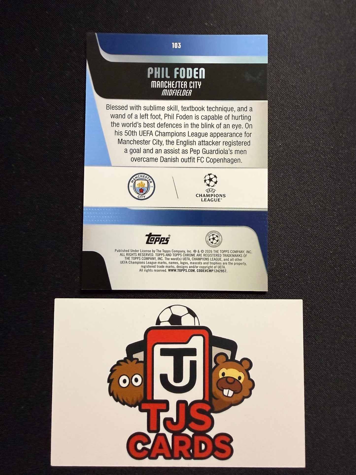 Phil Foden - Orange /25 - TOPPS Sapphire UCC 2025/26