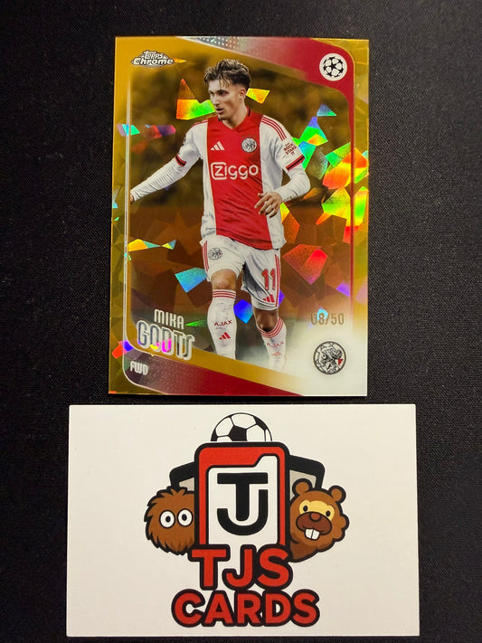 Mika Godts - Gold /50 - TOPPS Sapphire UCC 2025/26