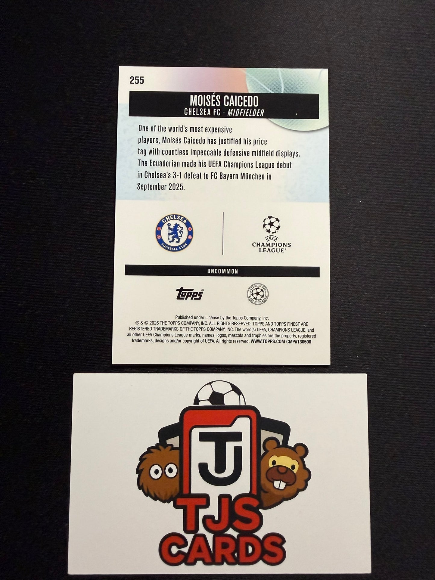 Moises Caicedo - Blue /150 - TOPPS Finest UCC 2025/26