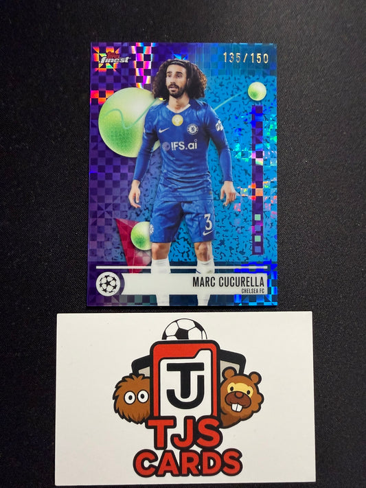 Marc Cucurella - Purple Checkerboard /150 - TOPPS Finest UCC 2025/26