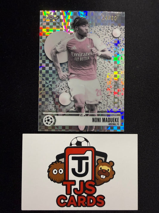 Noni Madueke - Pearl Checkerboard /60 - TOPPS Finest UCC 2025/26