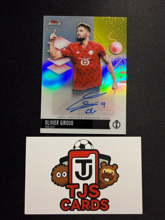 Olivier Giroud - Auto - TOPPS Finest UCC 2025/26