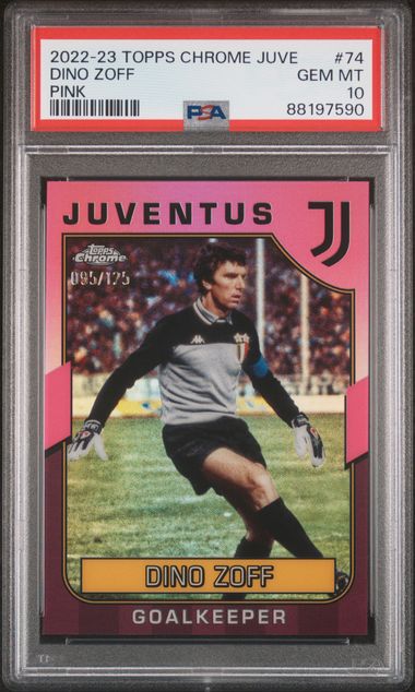 Dino Zoff - Pink /125 - PSA 10 - TOPPS Chrome Juventus 2022/23