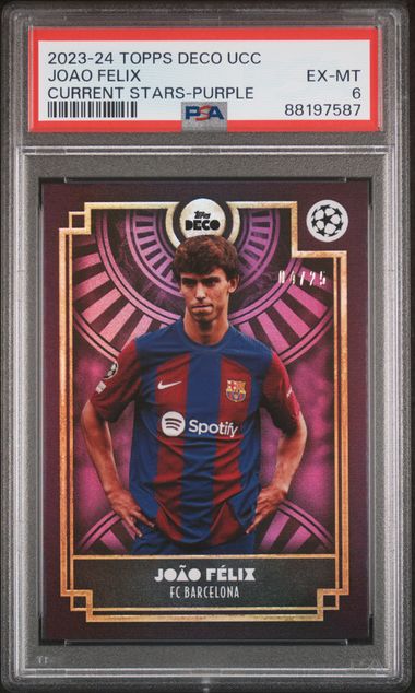 Joao Felix - Purple /25 - PSA 6 - TOPPS Deco UCC 2023/24