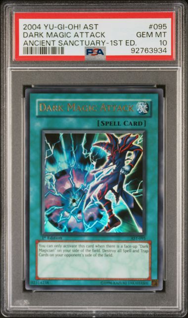 Dark Magic Attack - PSA 10 AST-095 - Ultra Rare 1st Edition Ancient Sanctuary - YuGiOh