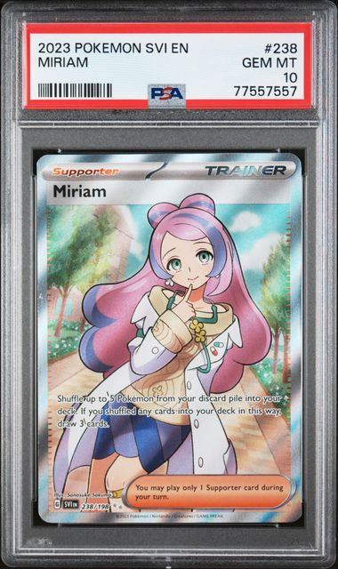 Miriam - PSA 10 - Full Art - Scarlet & Violet 238/198 - Pokemon