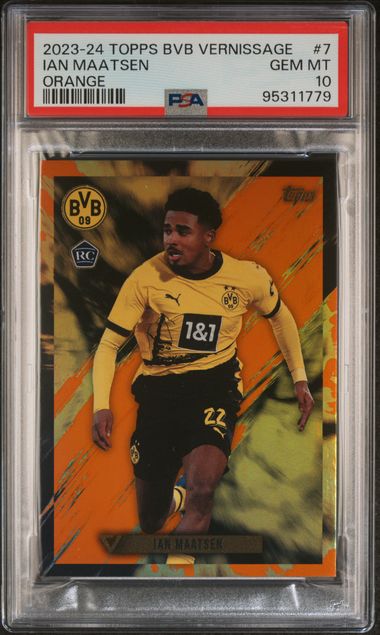 Ian Maatsen - Rookie Orange /25 - PSA 10 - TOPPS BvB Vernissage 2023/24