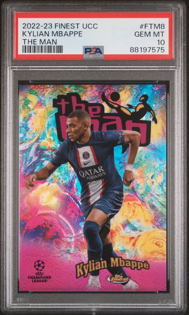 Kylian Mbappe - The Man - PSA 10 - TOPPS Finest UCC 2022/23