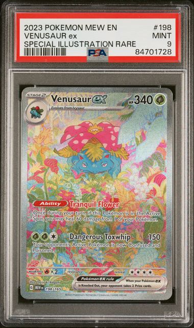 Venusaur ex - PSA 9 - Special Illustration Rare - Pokemon 151 198/165 - Pokemon