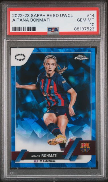 Aitana Bonmati - PSA 10 - TOPPS Sapphire UWCL 2022/23