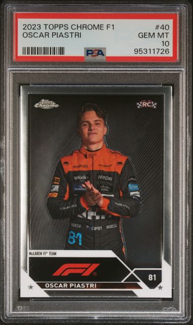 Oscar Piastri - Rookie - PSA 10 - TOPPS Chrome F1 2023