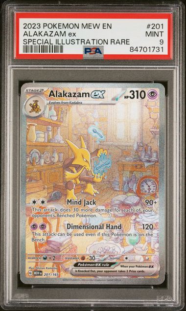 Alakazam ex - PSA 9 - Special Illustration Rare - Pokemon 151 201/165 - Pokemon