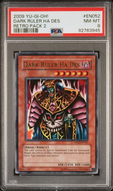 Dark Ruler Ha Des - PSA 8 RP02-EN052 - Ultra Rare Retro Pack 2 - YuGiOh