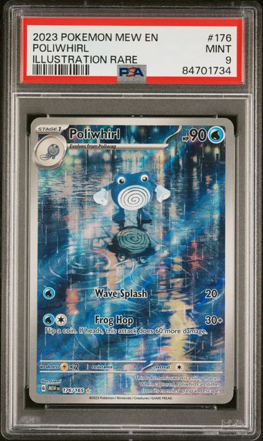 Poliwhirl - PSA 9 - Illustration Rare - Pokemon 151 176/165 - Pokemon