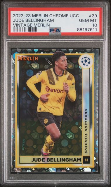 Jude Bellingham - Vintage Merlin Refractor - PSA 10 - TOPPS Merlin Chrome UCC 2022/23