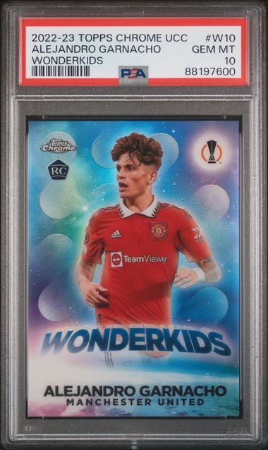 Alejandro Garnacho - Rookie Wonderkids - PSA 10 - TOPPS Chrome UCC 2022/23