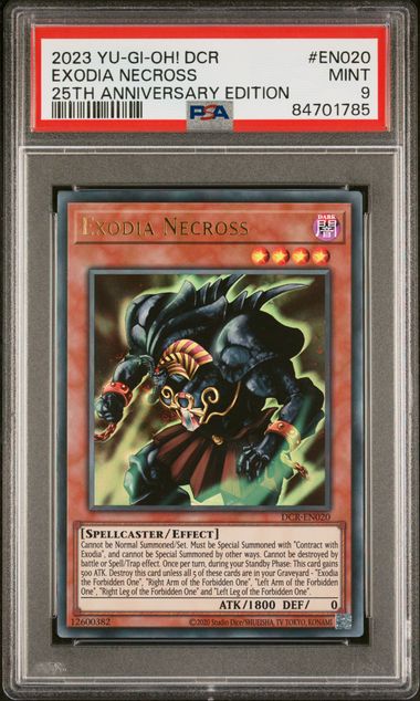 Exodia Necross - PSA 9 DCR-EN020 - Ultra Rare Dark Crisis 25th - YuGiOh