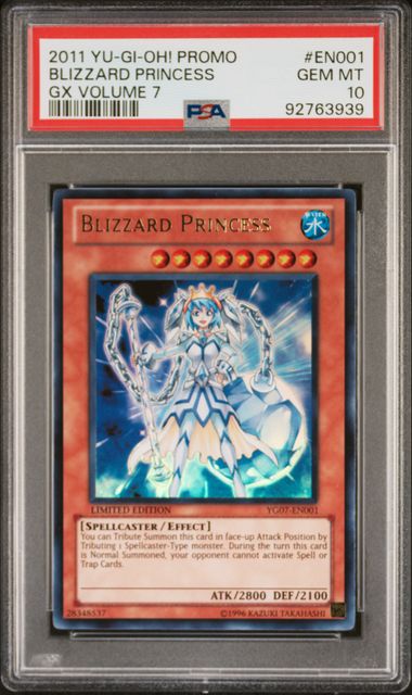 Blizzard Princess - PSA 10 YG07-EN001 - Ultra Rare Limited Edition GX Volume 7 Promo - YuGiOh