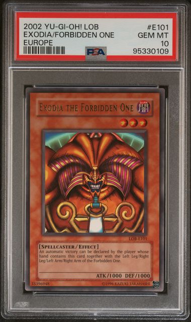 Exodia The Forbidden One - PSA 10 LOB-E101 - Ultra Rare Legend Of Blue-Eyes White Dragon - YuGiOh