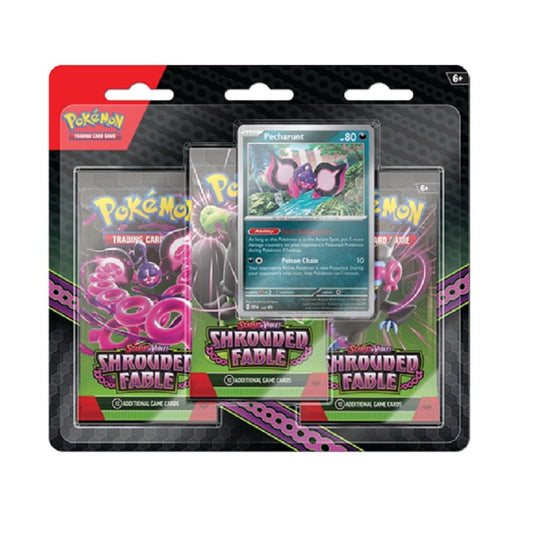 Shrouded Fable Pecharunt 3-Pack Blister - S&V Pokemon