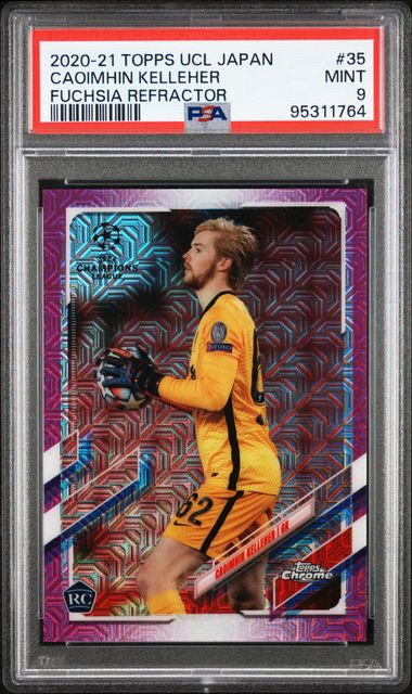 Caoimhin Kelleher - Rookie Fuschia /125 - PSA 9 - TOPPS UCL Japan 2020/21