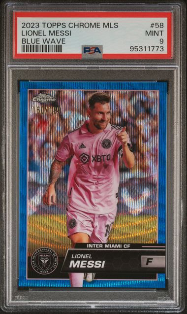 Lionel Messi - Blue Wave /199 - PSA 9 - TOPPS Chrome MLS 2023