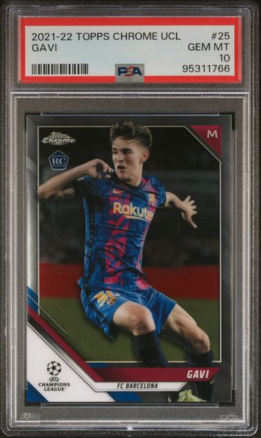 Gavi - Rookie - PSA 10 - TOPPS Chrome UCL 2021/22