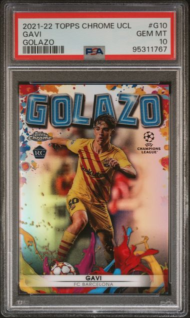 Gavi - Rookie Golazo - PSA 10 - TOPPS Chrome UCL 2021/22