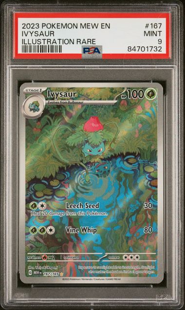 Ivysaur - PSA 9 - Illustration Rare - Pokemon 151 167/165 - Pokemon