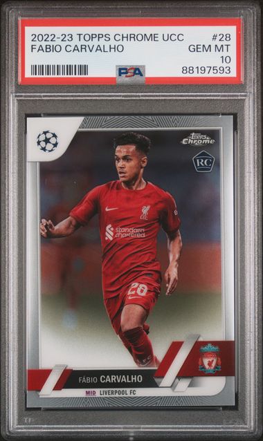 Fabio Carvalho - Rookie - PSA 10 - TOPPS Chrome UCC 2022/23