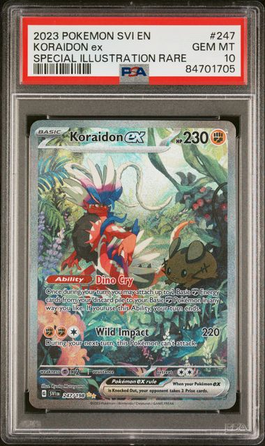 Koraidon ex - PSA 10 - Special Illustration Rare - Scarlet & Violet 247/198 - Pokemon